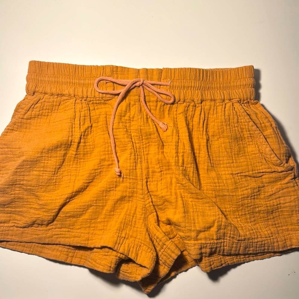 billabong comfy orange shorts